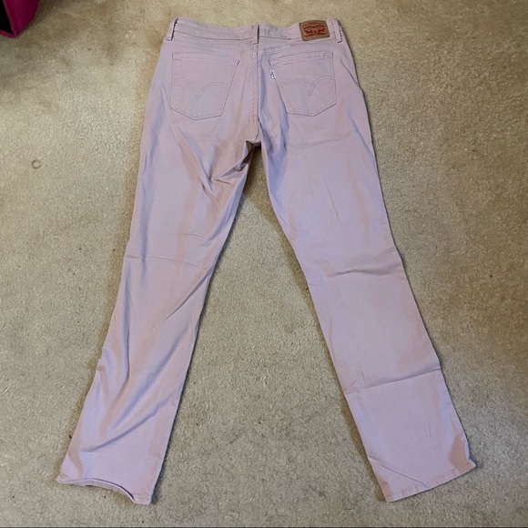Dusty pink Levi Straight leg jeans - Picture 2 of 6